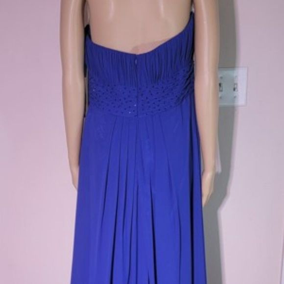 (21) NWT Formal Gown in color Royal by "Wow" - Picture 3 of 5